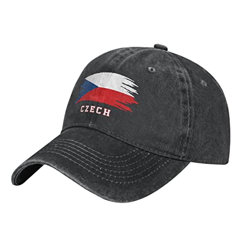 YINGD Cowboy Baseball Cap Tschechische Republik Flagge Tschechien Verstellbarer Sonnenhut Atmungsaktiv Unisex Baseball Cap für Männer Frauen, #982, One size von YINGD