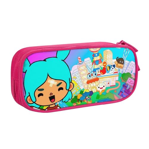 YINGD Creat Toca Life World Federmäppchen, großes Fassungsvermögen, doppelschichtiges Stifteetui, Schule, Schreibwarenbeutel, Federmäppchen, Zubehör, mehrfarbig, Europäischer und amerikanischer Stil YINGD Creat Toca Life World Federmäppchen, großes Fassungsvermögen, doppelschichtiges Stifteetui, Schule, Schreibwarenbeutel, Federmäppchen, Zubehör, mehrfarbig, Europäischer und amerikanischer Stil von YINGD