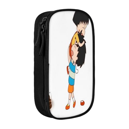 YINGD Creyon Shin-Chan Federmäppchen für Studenten, mehrlagiges Reißverschluss-Design, passend für Notizbücher, Stifte, Taschenrechner, mehrfarbig, Europäischer und amerikanischer Stil, Retro, modern von YINGD