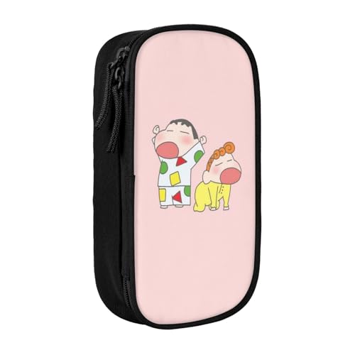 YINGD Creyon Shin-chan Federmäppchen, auslaufsicher, innen – Oxford-Tuch mit Reißverschluss für Tintenstifte, Lippenstifte, kleine Gegenstände von YINGD