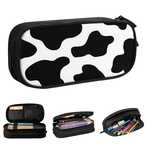 YINGD Cuphead Federmäppchen, großes Fassungsvermögen, doppellagig, für Schule, Schreibwaren, Organizer, Bürobedarf, Stifteetui für Kinder und Erwachsene, Schwarz , 21x10.5x5cm, Taschen-Organizer von YINGD