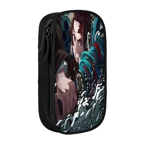 YINGD Demon Slayer Federmäppchen mit integriertem Spitzer – All-in-One-Aufbewahrung für Bleistifte, Radiergummis, Lineale (Schulgebrauch), mehrfarbig, Europäischer und amerikanischer Stil, Retro von YINGD