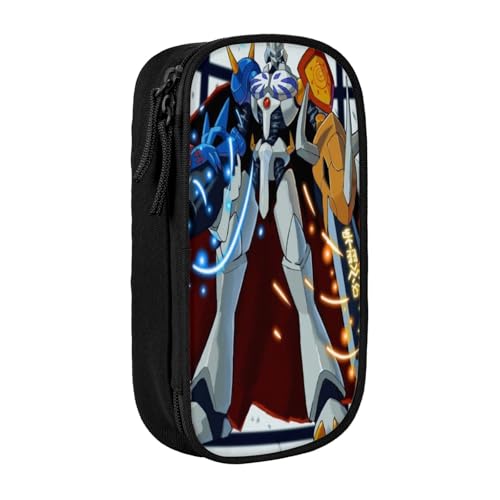 YINGD Digimon Federmäppchen auslaufsicher innen – Oxford-Tuch mit Reißverschluss für Tintenstifte, Lippenstifte, kleine Gegenstände, mehrfarbig, Europäischer und amerikanischer Stil, Retro, modern von YINGD