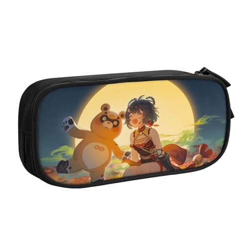 YINGD Dinosaurier T Rex Hates Burpees Federmäppchen Federtasche Kinder Große Schule Federmäppchen, mehrfarbig, Europäischer und amerikanischer Stil, Retro, modern von YINGD