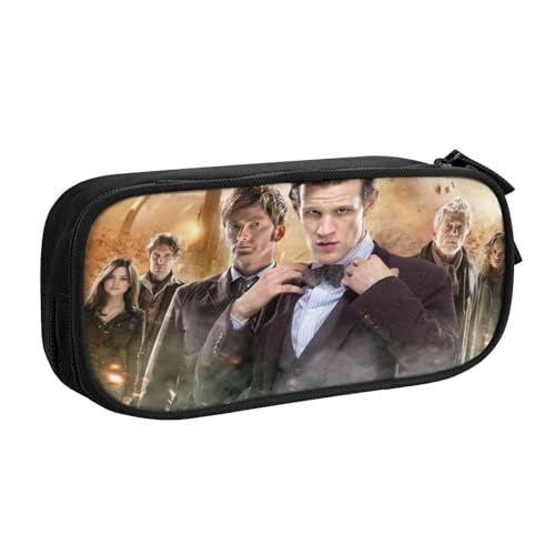 YINGD Doctor Who The Animated Series Federmäppchen mit abnehmbarem Gurt – Oxford-Tuch mit mehreren Fächern für Stifte, Werkzeuge, Kosmetik von YINGD