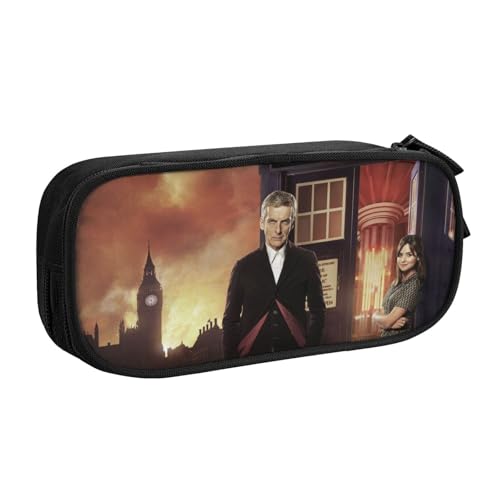 YINGD Doctor Who The Animated Series Federmäppchen mit integriertem Spitzer – All-in-One-Aufbewahrung für Bleistifte, Radiergummis, Lineale (Schulgebrauch) von YINGD