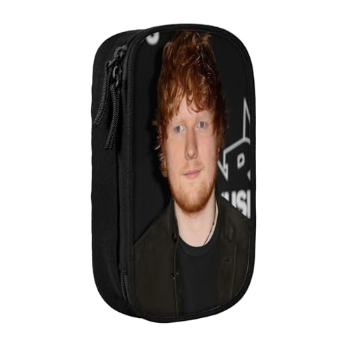 YINGD Ed Sheeran Federmäppchen mit integriertem Spitzer – All-in-One-Aufbewahrung für Bleistifte, Radiergummis, Lineale (Schulgebrauch), mehrfarbig, Europäischer und amerikanischer Stil, Retro, modern von YINGD