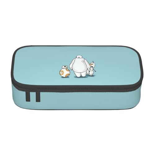 YINGD Federmäppchen Baymax Olaf Anime Schreibwaren Tasche Stifthalter Große Kapazität Student Gebrauch Niedlich Einfache Kosmetiktasche Uni rr5t60, Schwarz , 21x10.5x5cm, Taschen-Organizer von YINGD