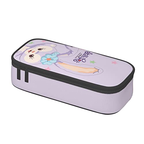 YINGD Federmäppchen Stella Lou Anime Schreibwaren Tasche Stifthalter Große Kapazität Student Gebrauch Niedlich Einfache Kosmetiktasche Uni GH68, Schwarz , 21x10.5x5cm, Taschen-Organizer von YINGD