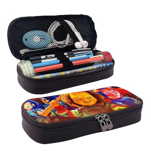 YINGD Federmäppchen für Kinder, Spielfilme, braunes Leder, Stiftetasche, Organizer, für Schule, Büro, für Kinder, Teenager, Erwachsene YINGD Federmäppchen für Kinder, Spielfilme, braunes Leder, Stiftetasche, Organizer, für Schule, Büro, für Kinder, Teenager, Erwachsene von YINGD