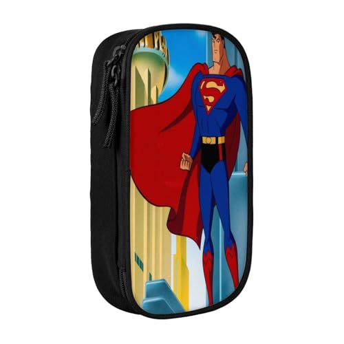 YINGD Federmäppchen für Make-up und Schreibwaren – zwei Reißverschlussfächer mit Netz-Organizer (reisefreundlich), mehrfarbig, Europäischer und amerikanischer Stil, Retro, modern von YINGD