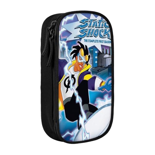 YINGD Federmäppchen für Studenten, mehrlagiges Reißverschluss-Design, passend für Notizbücher, Stifte, Taschenrechner, mehrfarbig, Europäischer und amerikanischer Stil, Retro, modern von YINGD