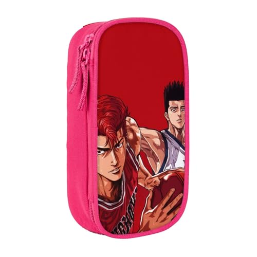 YINGD Federmäppchen mit Basketball-Anime-Charakteren, Federmäppchen für Kinder, große Aufbewahrungstasche, Schulbedarf, Geschenk, Schreibwaren, rose, 21x10.5x5cm, Taschen-Organizer YINGD Federmäppchen mit Basketball-Anime-Charakteren, Federmäppchen für Kinder, große Aufbewahrungstasche, Schulbedarf, Geschenk, Schreibwaren, rose, 21x10.5x5cm, Taschen-Organizer von YINGD