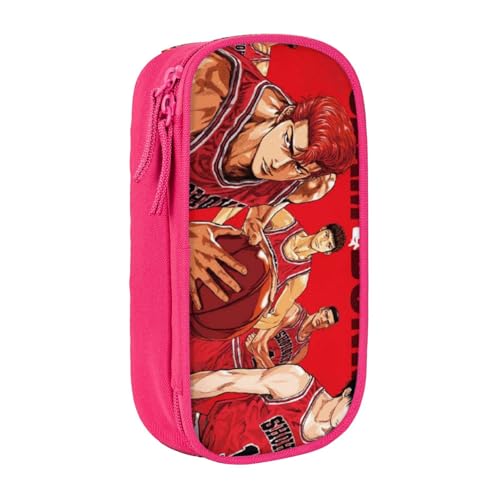YINGD Federmäppchen mit Basketball-Anime-Charakteren, lustiges Federmäppchen, Kinder, große Aufbewahrung, Schulbedarf, Kosmetik, Federmäppchen, rose, 21x10.5x5cm, Taschen-Organizer YINGD Federmäppchen mit Basketball-Anime-Charakteren, lustiges Federmäppchen, Kinder, große Aufbewahrung, Schulbedarf, Kosmetik, Federmäppchen, rose, 21x10.5x5cm, Taschen-Organizer von YINGD