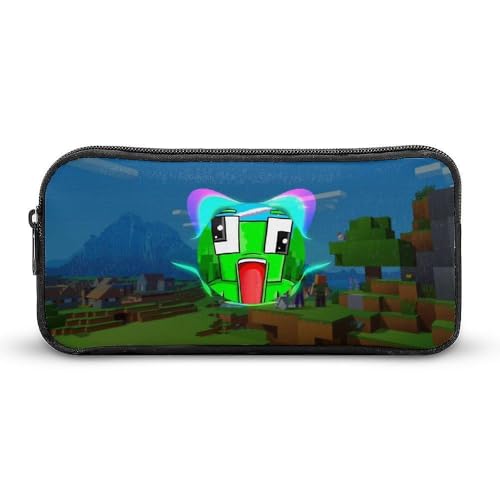 YINGD Federmäppchen mit Cartoon-Froschmotiv, großes Fassungsvermögen, Stiftetasche, Organizer, Bürobedarf, Stifteetui, Schwarz , 21x10.5x5cm, Taschen-Organizer von YINGD