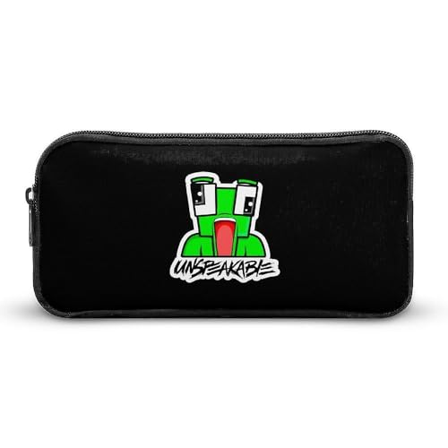 YINGD Federmäppchen mit Cartoon-Froschmotiv, großes Fassungsvermögen, Stiftetasche, Organizer, Bürobedarf, Stifteetui, Schwarz , 21x10.5x5cm, Taschen-Organizer von YINGD