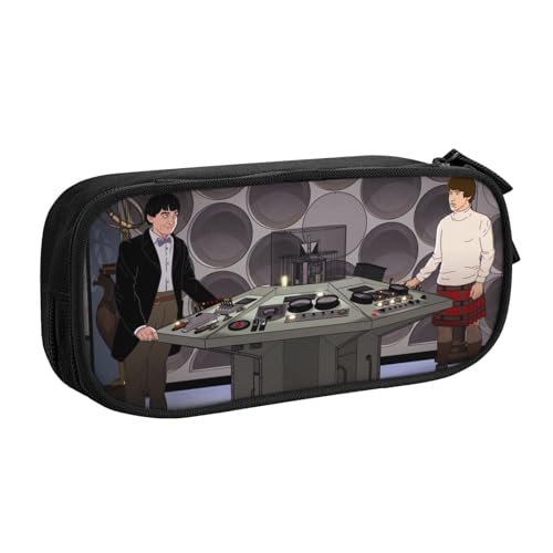 YINGD Federmäppchen mit Dinosaurier-Motiv, niedliches Cartoon-Motiv, Stiftebox, Federmäppchen für Mädchen und Jungen, großes Fassungsvermögen, mehrfarbig, Europäischer und amerikanischer Stil, Retro von YINGD