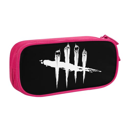 YINGD Federmäppchen mit großem Fassungsvermögen, bunte Gitarren, Musik-Saiten-Muster, Federmäppchen, 2 Fächer, Schwarz , 21x10.5x5cm, Taschen-Organizer von YINGD