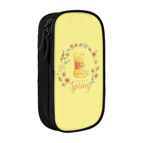 YINGD Federmäppchen mit großem Fassungsvermögen, buntes Game-Controller-Muster, Federmäppchen mit 2 Fächern, Schwarz , 21x10.5x5cm, Taschen-Organizer von YINGD