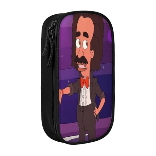 YINGD Federmäppchen mit großer Öffnung für Make-up und Schreibwaren – zwei Reißverschlussfächer mit Netz-Organizer (reisefreundlich) von YINGD