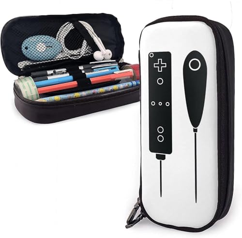 YINGD Flipsid3 Tactics Federmäppchen mit großem Fassungsvermögen, Leder-Federmäppchen, strapazierfähiges Stifteetui, Schreibtisch-Organizer mit Reißverschluss, für Schul- und Bürobedarf, Stil 1 von YINGD