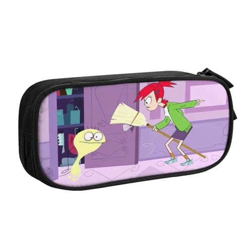 YINGD Foster's Home for Imaginary Friends Federmäppchen, auslaufsichere Innenseite, Oxford-Tuch mit Reißverschluss für Tintenstifte, Lippenstifte, kleine Gegenstände, mehrfarbig, Europäischer und von YINGD