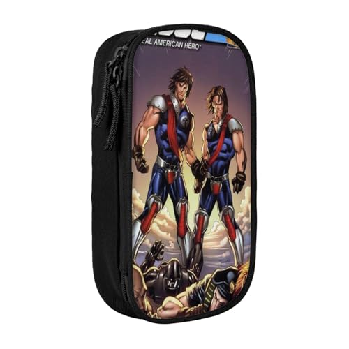 YINGD G.I. Joe A Real American Hero Federmäppchen mit integriertem Spitzer – All-in-One-Aufbewahrung für Bleistifte, Radiergummis, Lineale (Schulgebrauch), mehrfarbig, Europäischer und amerikanischer von YINGD