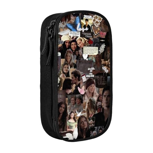 YINGD Garten of Banban Federmäppchen mit großem Fassungsvermögen, ästhetisches Stiftetui, Schulbedarf, Organizer, mehrere Fächer, Schwarz , 21x10.5x5cm, Taschen-Organizer von YINGD