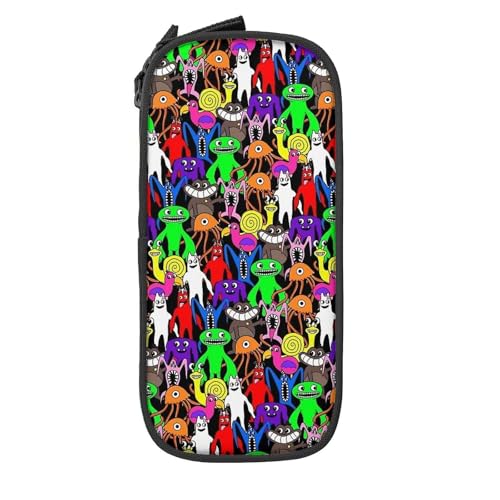 YINGD Garten of Banban Federmäppchen mit großem Fassungsvermögen, ästhetisches Stiftetui, Schulbedarf, Organizer, mehrere Fächer, Schwarz , 21x10.5x5cm, Taschen-Organizer von YINGD