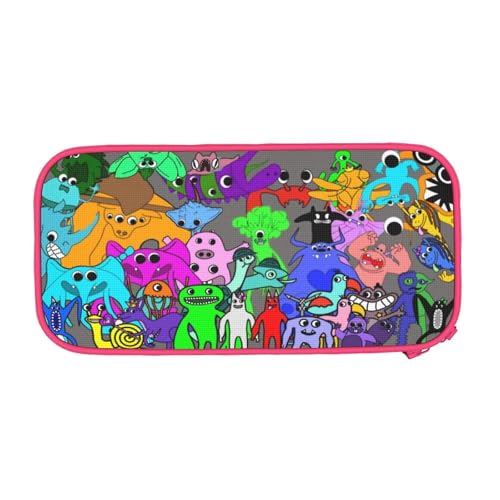 YINGD Garten of Banban Federmäppchen mit großem Fassungsvermögen, ästhetisches Stiftetui, Schulbedarf, Organizer, mehrere Fächer, Schwarz , 21x10.5x5cm, Taschen-Organizer von YINGD