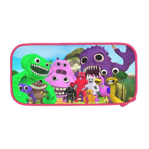 YINGD Garten of Banban Federmäppchen mit großem Fassungsvermögen, ästhetisches Stiftetui, Schulbedarf, Organizer, mehrere Fächer, Schwarz , 21x10.5x5cm, Taschen-Organizer von YINGD