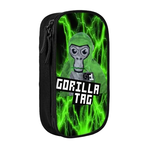 YINGD Gorilla Tag Federmäppchen mit großem Fassungsvermögen, wasserdicht und langlebig, Federmäppchen, Reißverschluss, Organizer-Box von YINGD