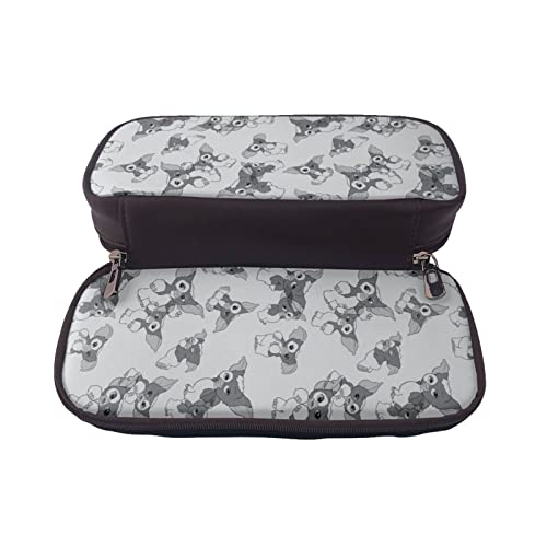 YINGD Gremlins Gizmo Federmäppchen mit großem Fassungsvermögen, niedliches Anime-Kosmetikbeutel, für Jungen und Mädchen, Kinder, Junior, High School, College, Studenten, Geschenk pp50, Schwarz von YINGD