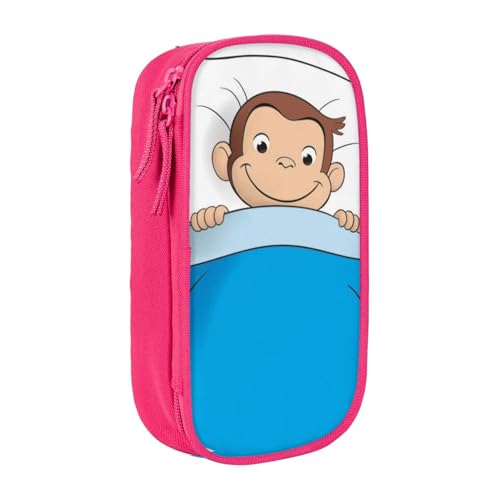 YINGD Grizzy and The Lemmings Federmäppchen mit großem Fassungsvermögen, ästhetisches Stiftetui, Schulbedarf, Organizer, mehrere Fächer, Schwarz , 21x10.5x5cm, Taschen-Organizer von YINGD