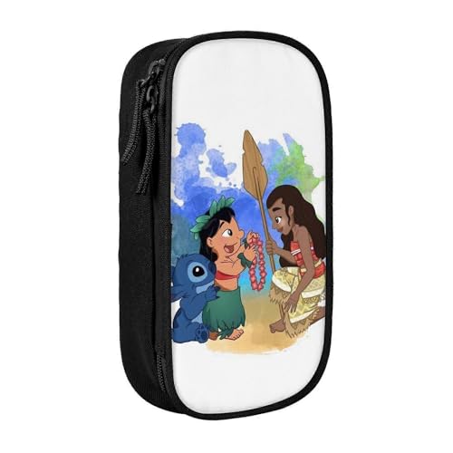 YINGD Großes Federmäppchen, lebendiges abstraktes Tigermuster, Schwarz , 21x10.5x5cm, Taschen-Organizer von YINGD