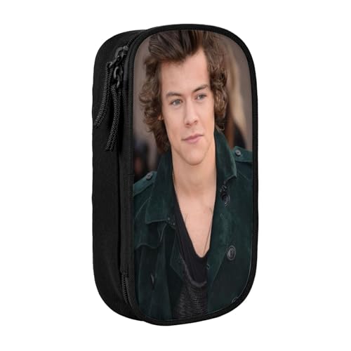 YINGD Harry Styles Federmäppchen für Buchliebhaber, Oxford-Tuch-Tasche mit Lesezeichenfach und Stifthalter (Geschenk bereit), mehrfarbig, Europäischer und amerikanischer Stil, Retro, modern von YINGD
