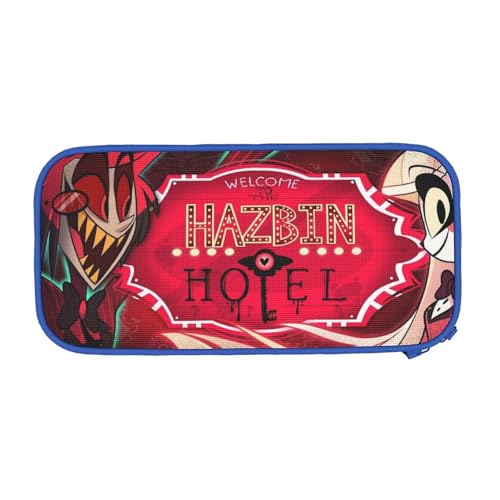 YINGD Hazbin Hotel Federmäppchen mit großem Fassungsvermögen, ästhetisches Stiftetui, Schulbedarf, Organizer, mehrere Fächer, mehrfarbig, Europäischer und amerikanischer Stil, Retro, modern von YINGD