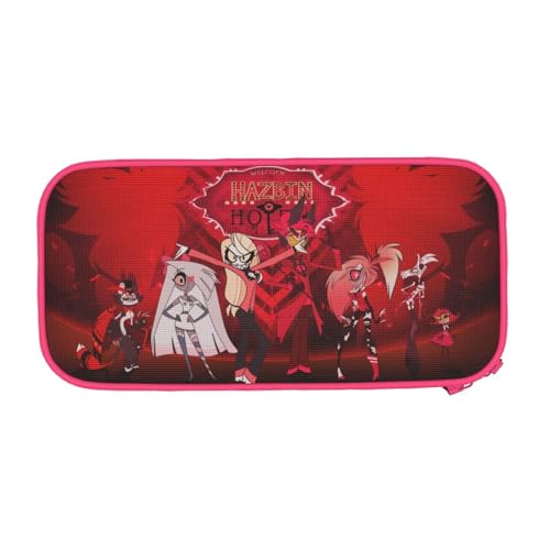 YINGD Hazbin Hotel Federmäppchen mit großem Fassungsvermögen, ästhetisches Stiftetui, Schulbedarf, Organizer, mehrere Fächer, mehrfarbig, Europäischer und amerikanischer Stil, Retro, modern von YINGD