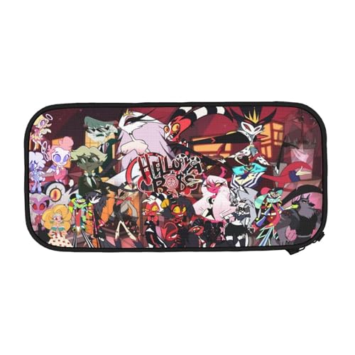 YINGD Helluva Boss Federmäppchen mit großem Fassungsvermögen, ästhetisches Stiftetui, Schulbedarf, Organizer, mehrere Fächer von YINGD