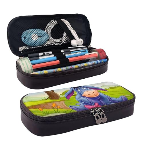 YINGD I-Aah Federmäppchen aus Leder, Cartoon-Design, Braun, für Schüler, Schreibwaren, Organizer, für Kinder, Teenager, Erwachsene, für Schule, Bürobedarf YINGD I-Aah Federmäppchen aus Leder, Cartoon-Design, Braun, für Schüler, Schreibwaren, Organizer, für Kinder, Teenager, Erwachsene, für Schule, Bürobedarf von YINGD