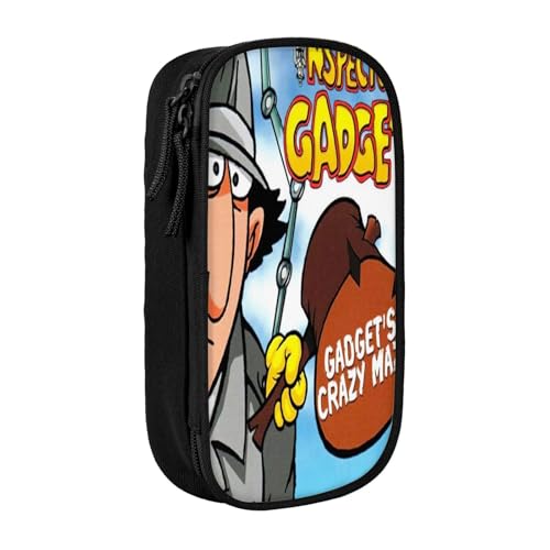 YINGD Inspector Gadget Federmäppchen mit integriertem Spitzer – All-in-One-Aufbewahrung für Bleistifte, Radiergummis, Lineale (Schulgebrauch) von YINGD