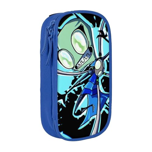 YINGD Invader Zim Federmäppchen, großes Fassungsvermögen, doppelschichtig, für Schule, Studenten, Schreibwaren, Federmäppchen, Zubehör, mehrfarbig, Europäischer und amerikanischer Stil, Retro, modern YINGD Invader Zim Federmäppchen, großes Fassungsvermögen, doppelschichtig, für Schule, Studenten, Schreibwaren, Federmäppchen, Zubehör, mehrfarbig, Europäischer und amerikanischer Stil, Retro, modern von YINGD