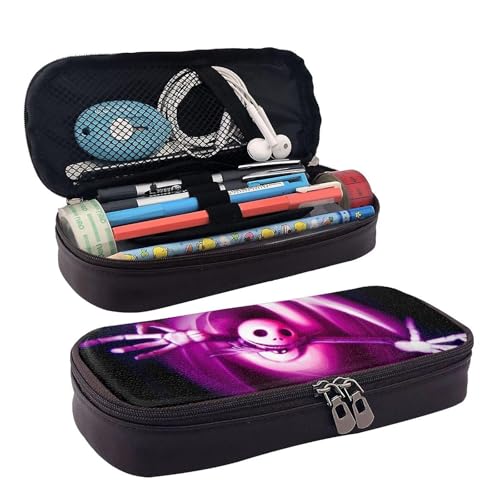 YINGD Jack The Nightmare Before Christmas Federmäppchen, braunes Leder-Federmäppchen, Schüler-Schreibwaren für die Schule, Federmäppchen, mehrfarbig, Europäischer und amerikanischer Stil, Retro YINGD Jack The Nightmare Before Christmas Federmäppchen, braunes Leder-Federmäppchen, Schüler-Schreibwaren für die Schule, Federmäppchen, mehrfarbig, Europäischer und amerikanischer Stil, Retro von YINGD