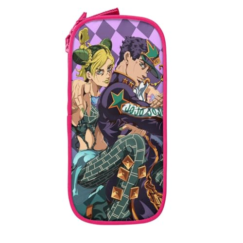 YINGD JoJo's Bizarre Adventure Großes Federmäppchen, strapazierfähiges Federmäppchen mit großem Fassungsvermögen, tragbare Schreibwarentasche, Studenten, Bürobedarf, Mädchen, Jungen, Kinder von YINGD