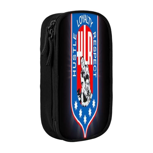 YINGD Justice League Unlimited Federmäppchen mit RFID-blockierender Tasche – sicherer Oxford-Tuch-Organizer für Karten, Stifte, Bargeld von YINGD