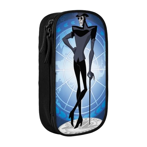 YINGD Justice League Unlimited Federmäppchen mit abnehmbarem Gurt – Oxford-Tuch Multi-Fach Tasche für Stifte, Werkzeuge, Kosmetik von YINGD