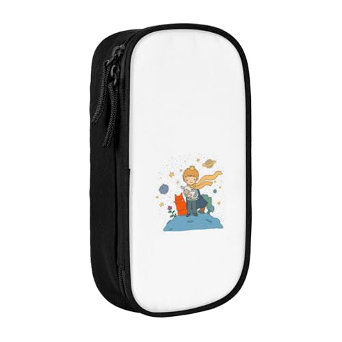 YINGD Le Pe Prince Federmäppchen mit Klett-Patch-Panel – anpassbares Emblem-Design für Schulen, Teams, Veranstaltungen von YINGD