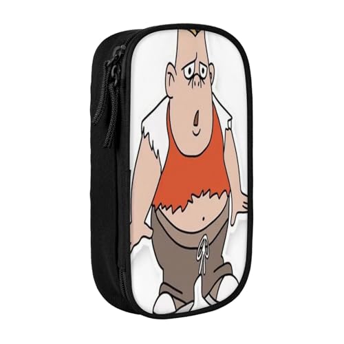 YINGD Life with Louie Federmäppchen mit doppeltem Reißverschluss, Make-up-Tasche – kompakte Oxford-Tuch-Tasche für Reisen, Fitnessstudio, tägliche Essentials von YINGD