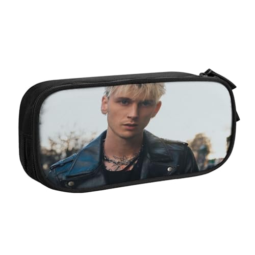 YINGD Machine Gun Kelly Federmäppchen für Lehrer und Schüler – Doppelreißverschluss + 3 Netztaschen, einfaches Handwäsche-Design, mehrfarbig, Europäischer und amerikanischer Stil, Retro, modern YINGD Machine Gun Kelly Federmäppchen für Lehrer und Schüler – Doppelreißverschluss + 3 Netztaschen, einfaches Handwäsche-Design, mehrfarbig, Europäischer und amerikanischer Stil, Retro, modern von YINGD