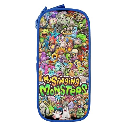 YINGD My Singing Monsters Federmäppchen mit großem Fassungsvermögen, großes Aufbewahrungs-Federmäppchen mit Reißverschluss, Federmäppchen YINGD My Singing Monsters Federmäppchen mit großem Fassungsvermögen, großes Aufbewahrungs-Federmäppchen mit Reißverschluss, Federmäppchen von YINGD